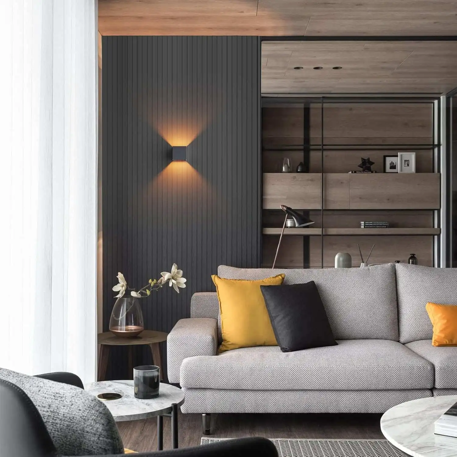 Klighten LED-Wandleuchte 2er-Set | Wandmontage im Innenbereich